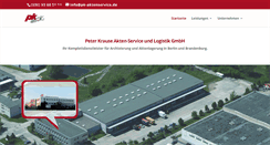 Desktop Screenshot of pk-aktenservice.de