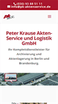 Mobile Screenshot of pk-aktenservice.de